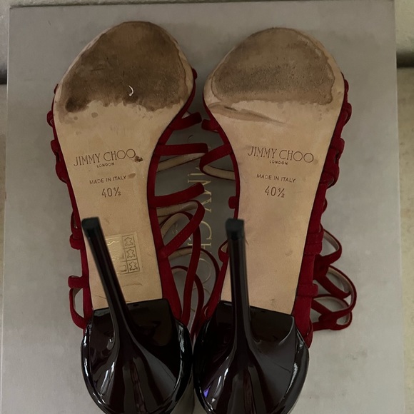 Jimmy Choo Fiscal Strappy Sandal sz 40 1/2 - Picture 8 of 8